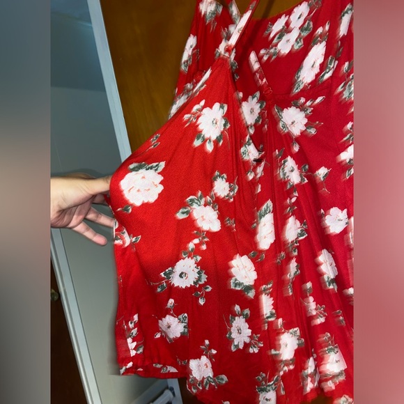 Red Volcom romper - Picture 3 of 5